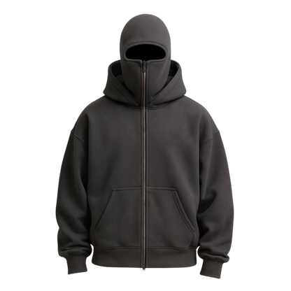 Ski Mask Zip Hoodie | Unisex
